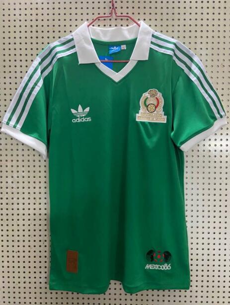 1986 Mexico Retro Home Soccer Jersey Shirt